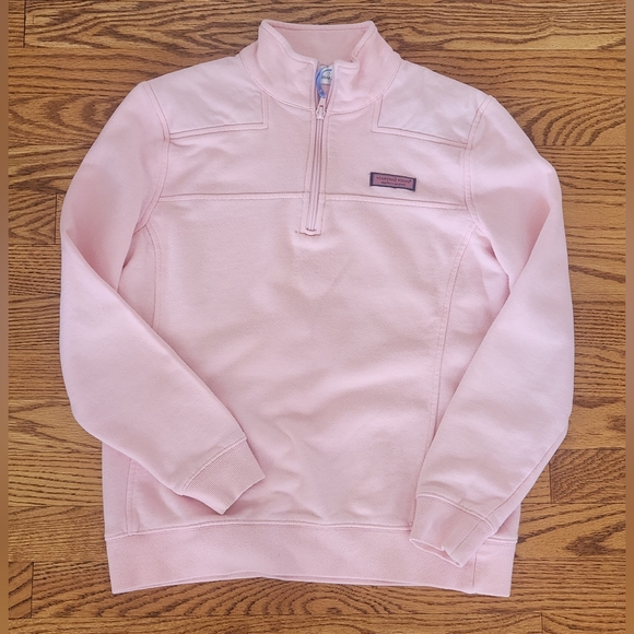Vineyard Vines Pink Quarter-Zip Shep Shirt Pullover S - Picture 1 of 5